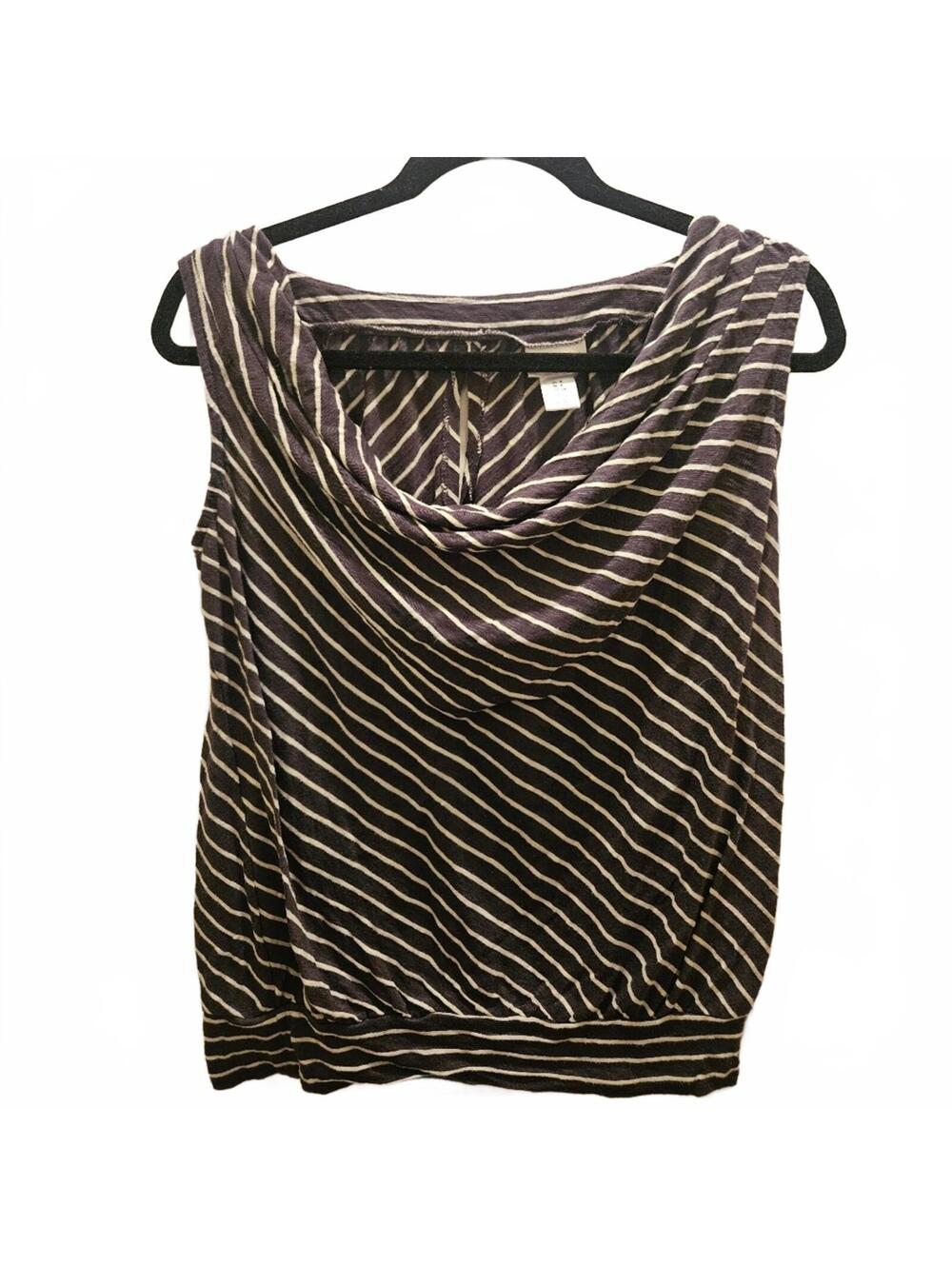 Motherhood Maternity Sleeveless Striped Top Size Small